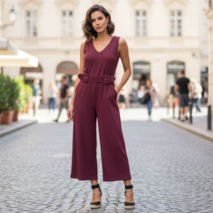 w0225 sleeveless jumpsuit