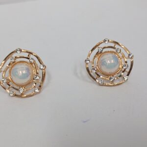 a0080 korean pearl with stone stud