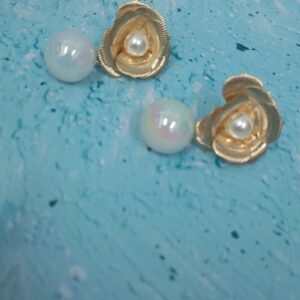 a0081 korean pearl earring