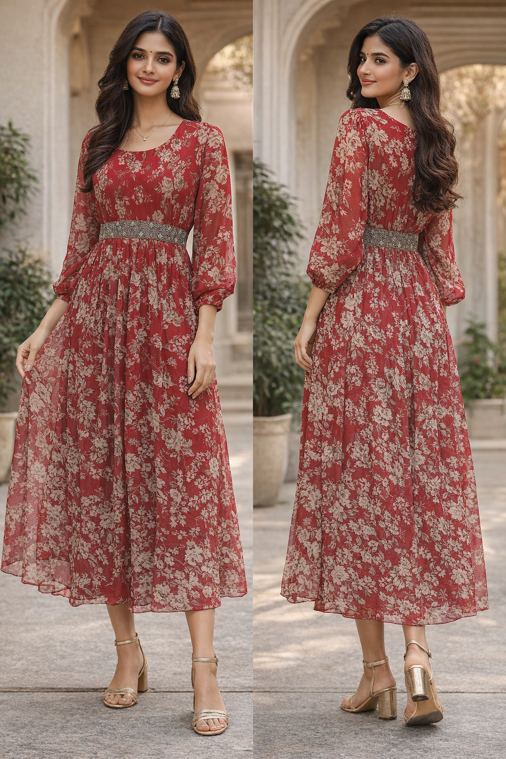 w0316 red floral printed midi dress w0316 red floral printed midi dress