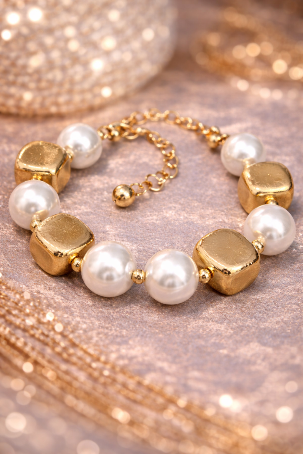 Elegant Gold-Tone Crystal Stud Earrings